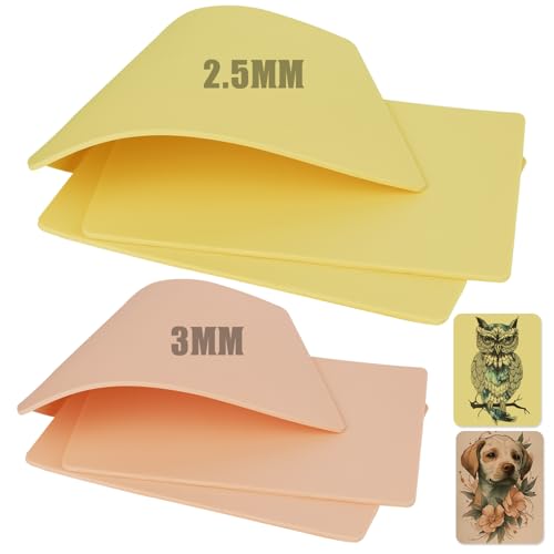 Tattoo Practice Skins 6Pcs - 2.5mm & 3mm Realistic Silicone Sheets