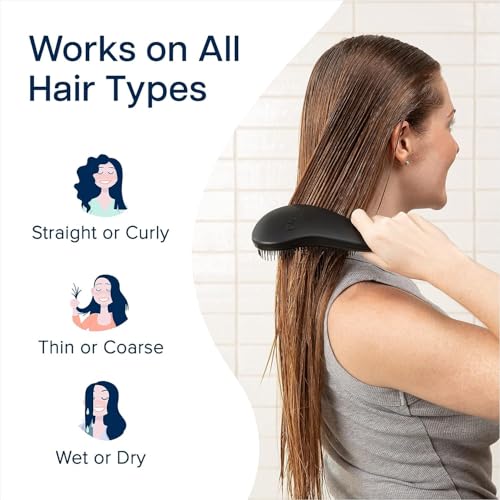 Crave Naturals Biggie Detangling Hair Brush for All Hair Types, Kids & Adults