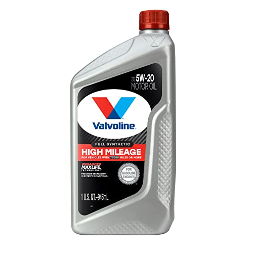 Valvoline Full Synthetic High Mileage with MaxLife Technology SAE 5W-20 Motor Oil 1 QT