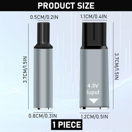 4.3V Type-C Shaver Adapter Charging Converter for Philips Norelco Oneblade QP2520 QP2620 MG3740 A00390 USB-C Electric Shaver Charger Power Adapter Trimmer Electric Shaver Power Supply Adapter