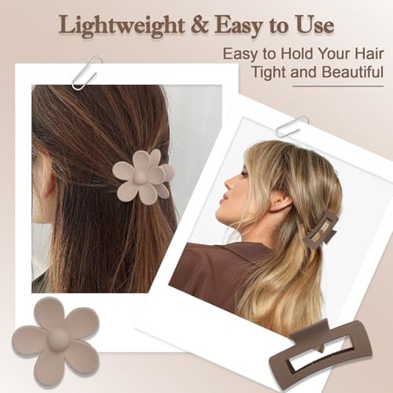 10PCS Non-Slip Hair Clips Set for Thick Hair - Versatile Styles