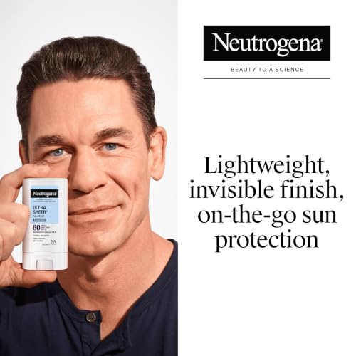 Neutrogena Ultra Sheer Face Sunscreen Stick SPF 60, 0.47 oz - Travel Size