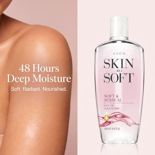 AVON Skin So Soft Soft & Sensual Bath Oil 16.9 oz Moisturizing Body Oil