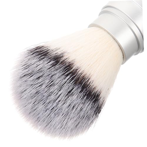 Mens Shaving Brush Portable Travel Beard Brush Lightweight Nylon Fiber Shave for Facial Hair Styling and Cleansing 6.29X1.77X1.77In