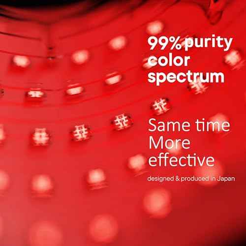 Aphrona¢ç | FDA cleared Moonlight LED Facial Mask Skin Care Mask, LED Light Therapy Red Blue light for Acne Removal Wrinkle Reduction