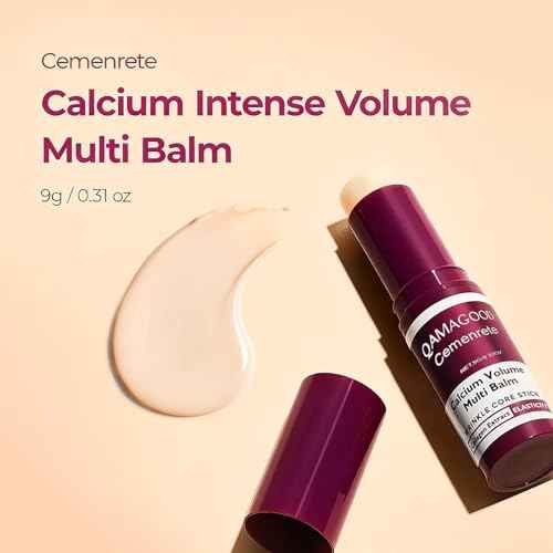 Cemenrete Calcium Multi Balm, Wrinkle Core Stick | Anti-aging, Sagging, Wrinkles | Containing Collagen Moisturizing Stick, Vitamin E, Repair moisturizing Cream, Firming Skin (1PC)