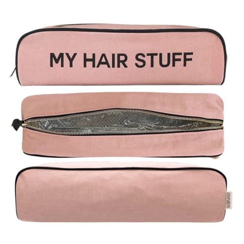 Bag-all Hair Tools Travel Bag | Curling Iron Travel Case Heat Resistant | Traveling Case for Grooming Supplies | Hair Straightener Pouch for Hot Tools for Women | Pink