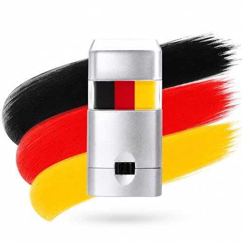 Black Red Yellow Face Paint Stick - Sports Makeup for Football & Baseball