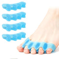 Toe Separators for Bunion Relief - 5 Loop Gel Spacers (2 Pairs)