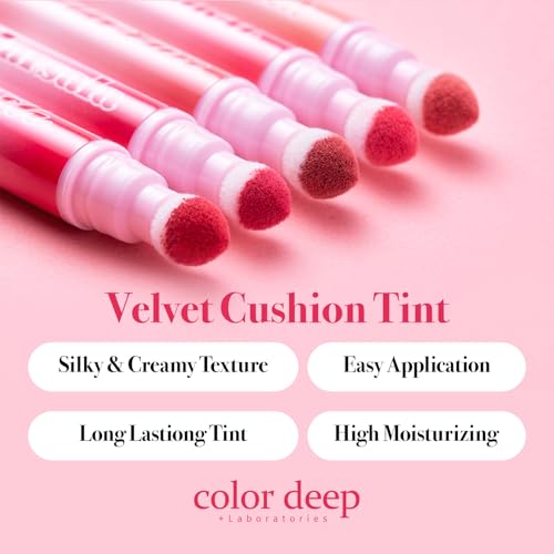 COLOR DEEP Cushion Tint Velvet Lip Tint - Lovely Coral