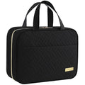 HOTOR Travel Toiletry Bag - Hanging Toiletry Bag for Women & Men, Makeup Bag/Big Comparment, Waterproof for Travel Accessories, Travel Essentials, Large, Black