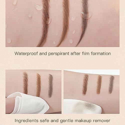 Eyebrow Stamp Stencil Kit with 20 Reusable Stencils & Dual-Color Pomade