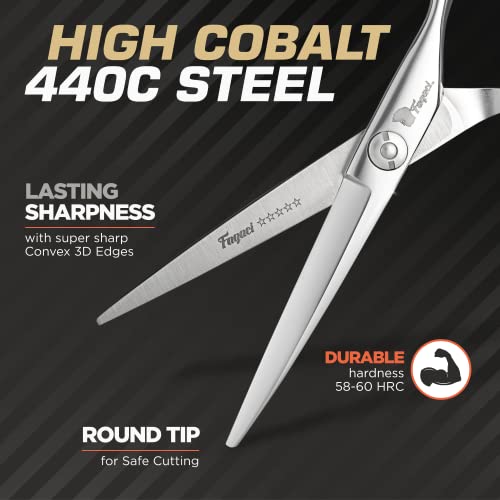 Fagaci 6 Inch Professional Hair Cutting Shears - 440C Steel Scissors