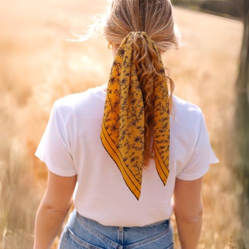 Soft Cotton Viscose Bandana 22x22" for Women & Men