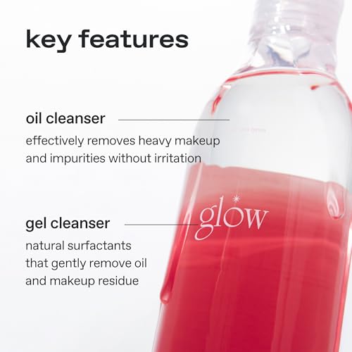 glow guava facial cleanser | oil?gel hybrid all?in?one cleanser | hypoallergenic | deep cleanse with guava extract & botanical oils | lightweight micellar texture for smooth skin | 6.4 fl?oz