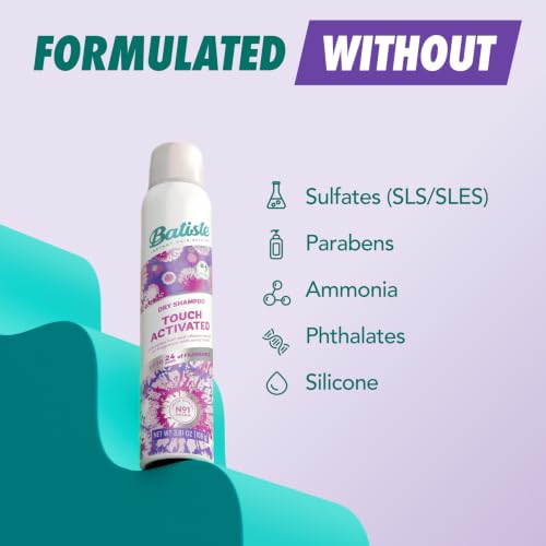 Batiste Touch Activated Dry Shampoo 3.81 Oz with Scent Capsules - Fresh Fragrance