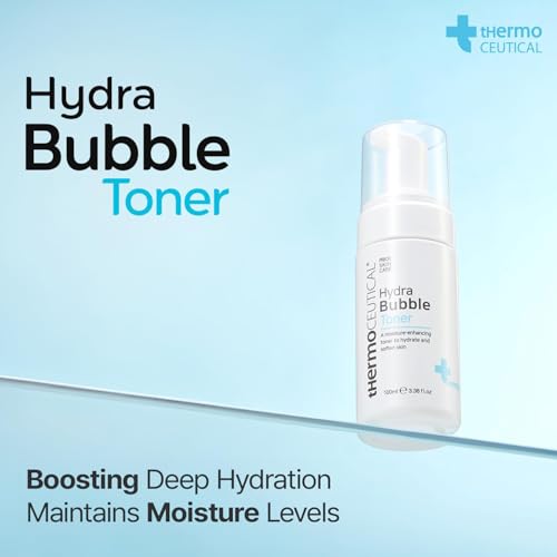 tHermoCEUTICAL Hydra Bubble Toner - Deep Hydrating for Face, Vitamin B5 + Hyaluronic Acid Toner, Replenishing Moisture, Skin Elasticity, 3.38 fl.oz