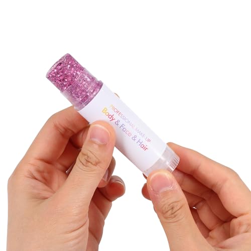 Pink Glitter Stick for Face Body Hair - Waterproof Shimmer
