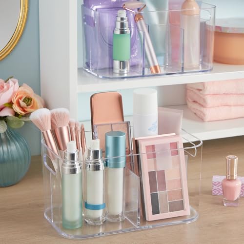 STORi Bliss 5-Compartment Makeup Organizer, Set of 2
