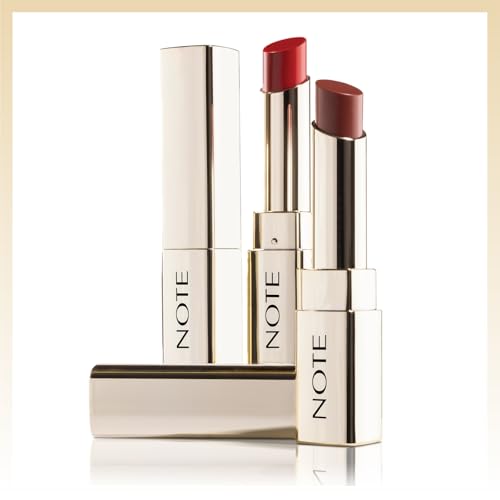 NOTE Iconic Sheer Lipstick - Hydrating Lipstick for Women - Balm-Like, Natural Sheer Finish Formula - Buildable Lip Makeup - 201-0.11 oz