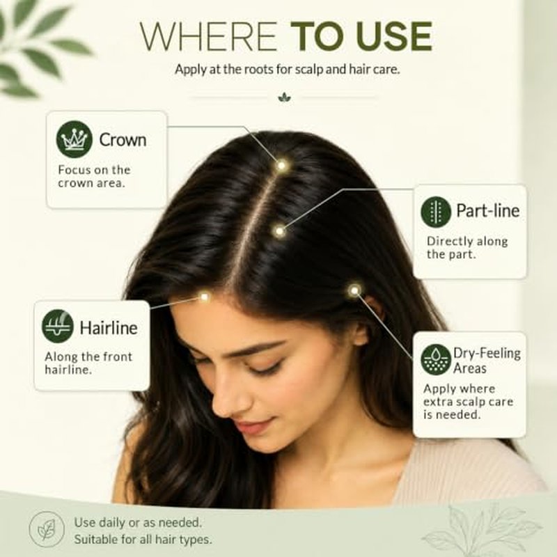 Scalp Serum for Thinning Hair with Caffeine & Biotin - 2 Fl Oz