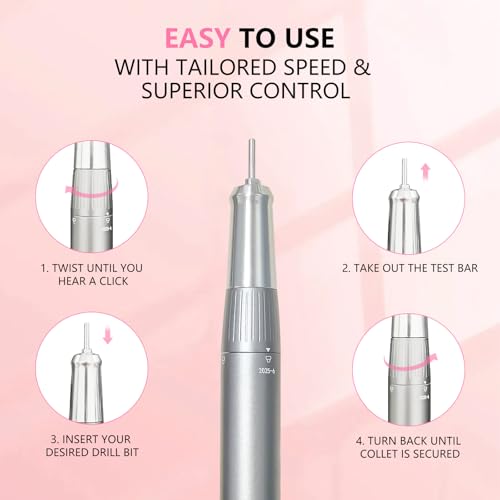 BETE Professional Cordless Nail Drill Kit - 40000 RPM, 8-10h Runtime