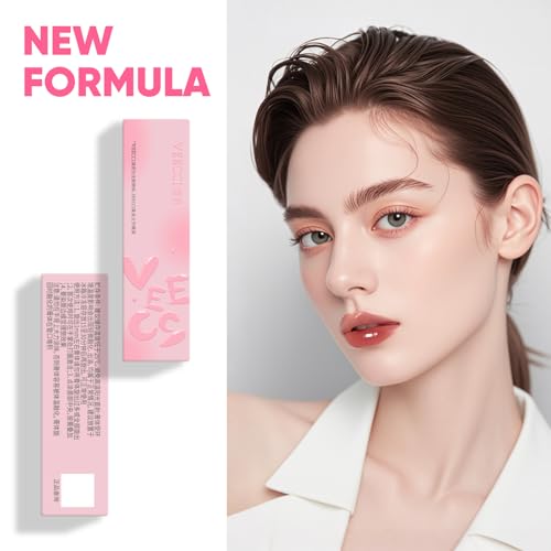 Hydrating Lipstick, Richly Pigmented, Nourishing Lip Tint Balm, Moisturizing Lip Gloss, Long-Lasting Creamy Lipstick, Non-Stick (Almond milk tea, 03)