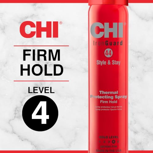 CHI 44 Iron Guard Heat Protectant Hairspray – Firm Hold, 2.6 Oz