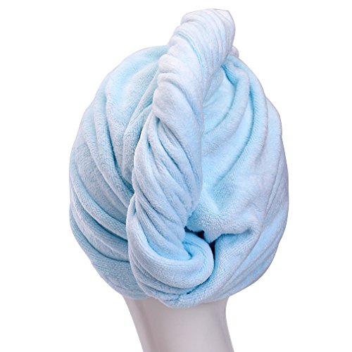 YYXR Microfiber Hair Drying Towel Ultra Absorbent Twist Hair Turban Drying Cap Hair Wrap