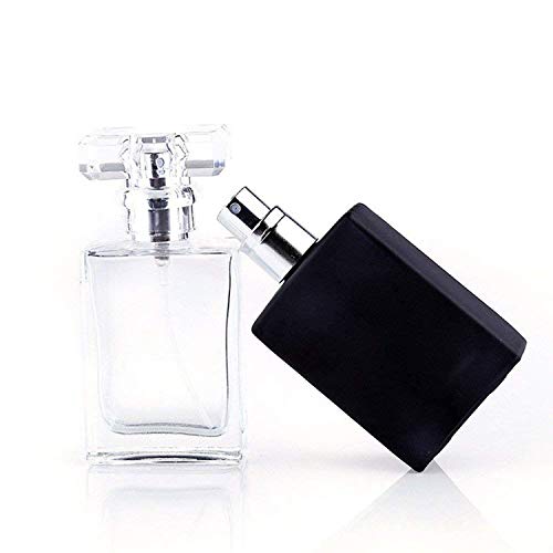 2 Pack 30ML Refillable Glass Perfume Bottles with Spray - Travel Cologne Atomizers