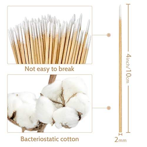 800pc Pointed Cotton Swabs 4 inch - Precision Makeup & Nail Art