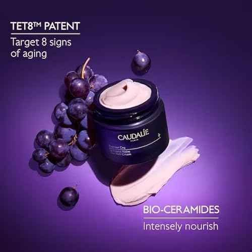 Caudalie Premier Cru Skin Barrier Rich Moisturizer with Bio Ceramides and Hyaluronic Acid, Visibly Repairs Skin Barrier and Reduces the Look of Wrinkles, Deeply Moisturizing Face Cream, 1.6 oz