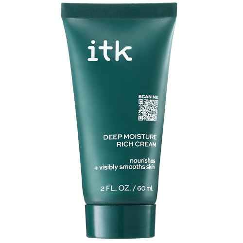 ITK Skincare Deep Moisture Anti Aging Face Cream With Hyaluronic Acid + Ceramides + Shea Butter For Nourishing Rich Hydration - Reduce Fine Lines + Wrinkles - Moisturize + Smooth Dry Skin