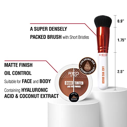 Red by Kiss Lace Wig Brush Tinted Powder Duo – Matte Finish