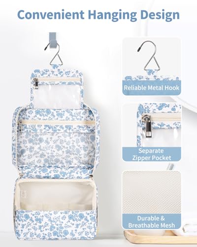 Narwey Small Hanging Travel Toiletry Bag for Women