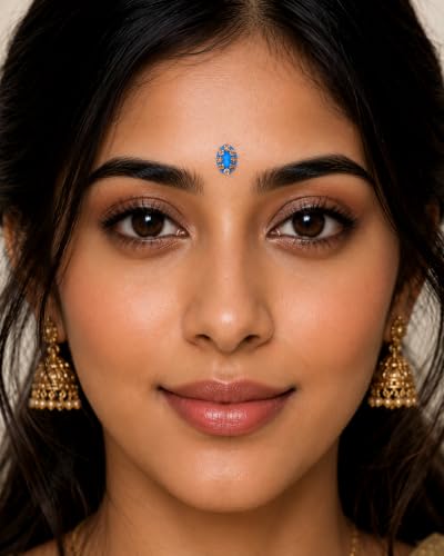 6 Pack Multicolor Bindis Self-Adhesive Face Jewels