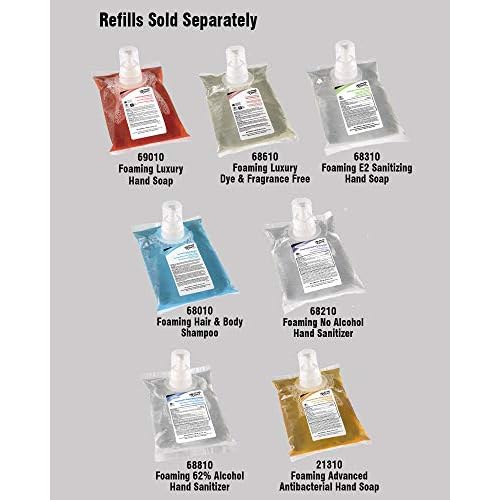 Health Guard 68610 Foaming Luxury Hand Soap D&FF, 1000 mL Refill Bag, Clear with No Fragrance (Pack of 4)