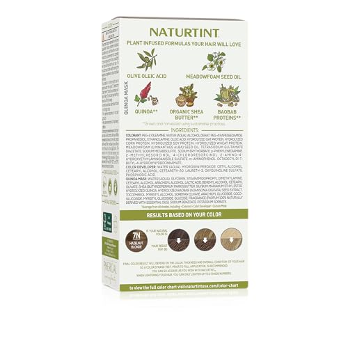 Naturtint 7N Hazelnut Blonde Permanent Hair Color - Vegan, Ammonia-Free, 5.07 Fl Oz