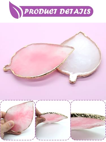 Leaf Design Resin Nail Art Palette - Color Mixing Tray
