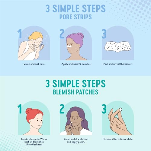 Biore Bundle of Bior? Original Blackhead Remover Strips, Deep Cleansing Nose Strips With Instant Pore Unclogging,14 Count Pimple Patches, Medical Grade Ultra-Thin Hydrocolloid, 30 count