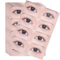 Eyelash Practice Cards 5 Sheet Pack with 3D Eye Stickers