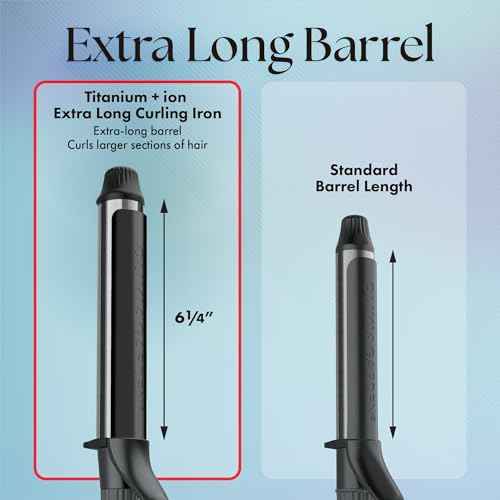 Olivia Garden Titanium + Ion High Performance Professional Curling Iron - Dual Voltage, Snag-Free Styling - Fast Heat Up to 455¡ÆF with Heat Resistant Heat Mat/Pouch