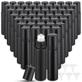 Sumind 150 Pack 10ml Glass Essential Oil Roller Bottles with Black Caps & Funnels