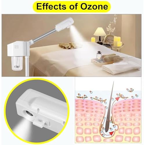 Professional Facial Steamer, Hot Mist Spray with Ozone, Vaporizador Face Steamer for Esthetician, Face Steam Machine