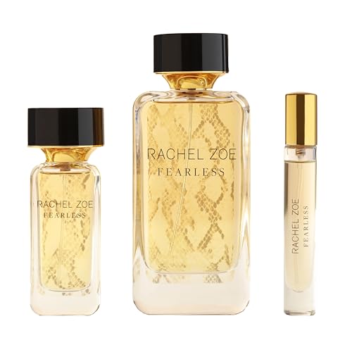 RACHEL ZOE Fearless Gift Set - Designer Womens Perfume - 3 Eau de Parfum Sprays - Vanilla Perfume for Women Gift Set - Travel Size - 3 pc