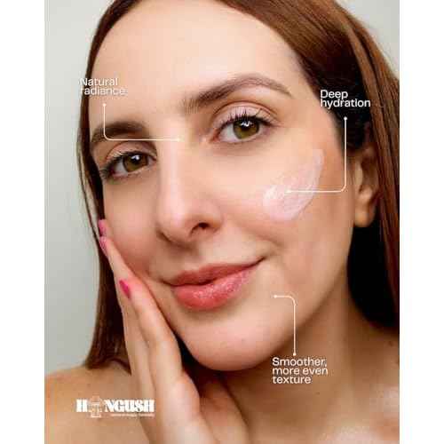 HONGUSH Hydrating Facial Cream with Three Types of Adaptogenic Mushrooms Extracts ? For All Skin Types, 50ml