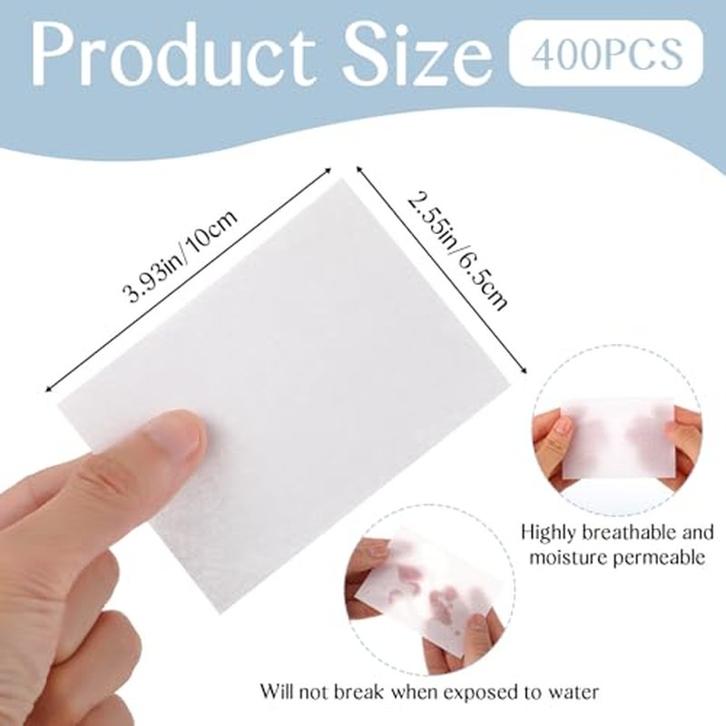 400Pcs Hair Perm End Papers - Heat Resistant Curling Paper