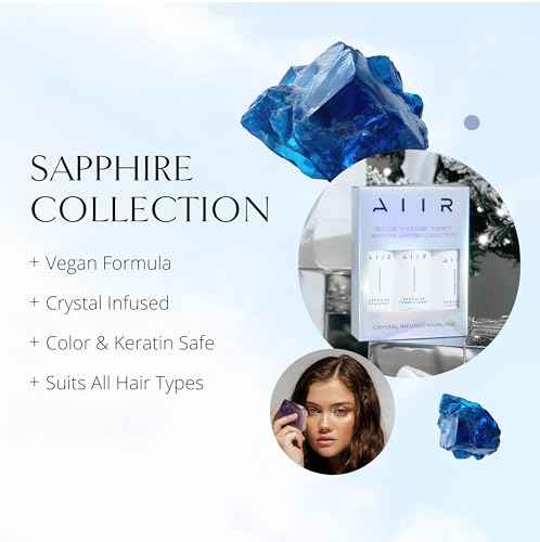 AIIR Sapphire Infused Shampoo, Conditioner & Leave-In Set
