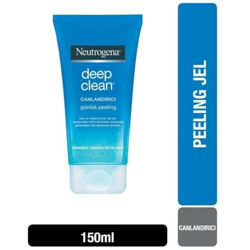 Neutrogena Deep Clean Invigorating Foaming Facial Scrub with Glycerin, Cooling & Exfoliating Gel Face Wash to Remove Dirt, Oil & Makeup, 4.2 fl. oz