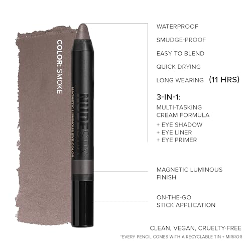 Nudestix Magnetic Luminous Eye Color – 4-in-1 Cream Eyeshadow Stick